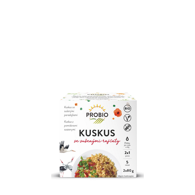 Bio Kuskus 2x80g Sušená rajčata Probio